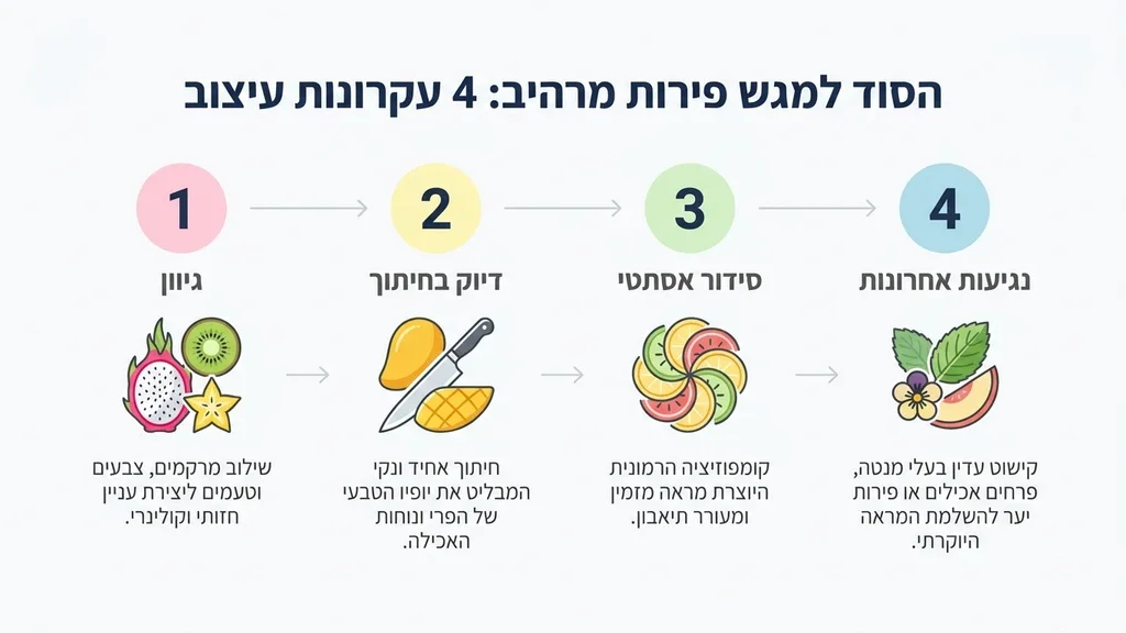 מגש פירות אקזוטיים מעוצב